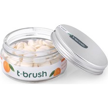 T-Brush Portakal Aromalı Diş Macunu Tableti-Florürlü