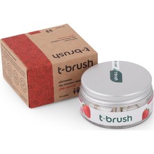 T-Brush Çilek Aromalı Diş Macunu Tableti-Florürsüz
