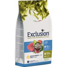 Exclusion Monoprotein Düşük Tahıllı Ton Balıklı ve Narlı Orta Irk Yetişkin Köpek Maması 12 kg