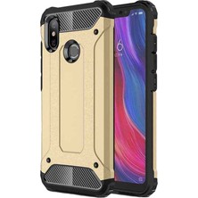 KZY Xiaomi Mi 6x Kapak Çift Katmanlı Zırh Tank Kılıf - Gold