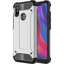 KZY Xiaomi Mi 6x Kapak Çift Katmanlı Zırh Tank Kılıf - Gri