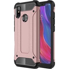 KZY Xiaomi Mi 6x Kapak Çift Katmanlı Zırh Tank Kılıf - Rose Gold