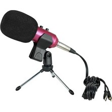 Provoice BM-300 Usb Girişli Condenser Stüdyo Mikrofonu (Pembe)