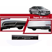 Spider Skoda Super B8 Krom Egzoz Çıkışı 3 Parça 2015 ve Sonrası