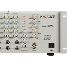 Provoice VPX-6300-E 300 Watt Efektli 6 Kanal Mikser Amplifikatör