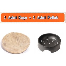 Mutlu Tavukçuluk Folluk 1 Adet 1 Adet Keçe Güvercin Delikli Oval Güvercin Folluğu ve Keçesi Yuva