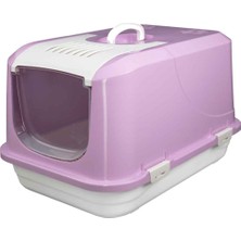 Amazon Pet Kapalı Kedi Tuvaleti M Lila