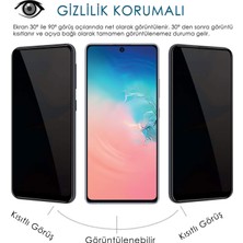 Hesaplı Dünya Samsung Galaxy S10 Lite Gizlilik Korumalı Cam Ekran Koruyucu