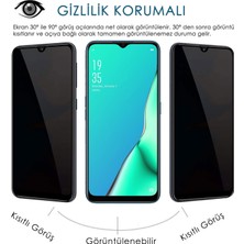 Hesaplı Dünya Oppo A5 2020 Gizlilik Korumalı Cam Ekran Koruyucu