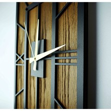 Kayra TASARIM AHŞAP DUVAR SAATİ MASİF DİK 50cm