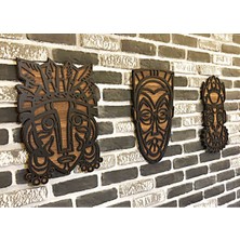 Kayra TASARIM AHŞAP MASK TABLO(50x130cm)