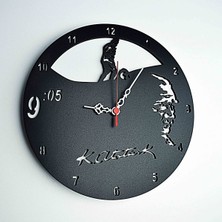 Kayra TASARIM AHŞAP DUVAR SAATİ ATATÜRK KOCATEPE 30cm