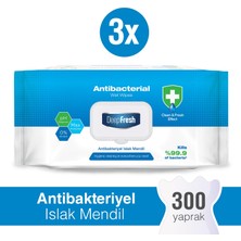 Deep Fresh Antibakteriyel Islak Mendil 3 x 100 Yaprak