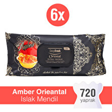 Deep Fresh Oriental Islak Mendil Amber 6 x 120 Yaprak