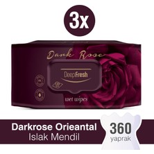 Deep Fresh Oriental Islak Mendil Darkrose 3 x 120 Yaprak