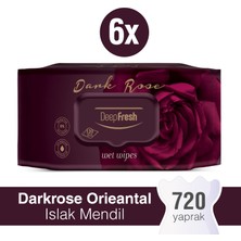 Deep Fresh Oriental Islak Mendil Darkrose 6 x 120 Yaprak