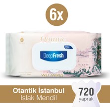 Deep Fresh Otantik Islak Mendil İstanbul 6 x 120 Yaprak