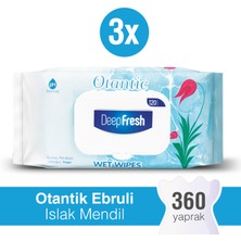 Deep Fresh Otantik Islak Mendil Ebruli 3 x 120 Yaprak