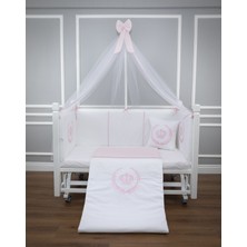 Maya Baby Royal Uyku Seti 60 x 120 cm Pembe Cibinlikli