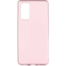 CoverZone Samsung Galaxy S20 Fe Kılıf Premier Silikon Arka Kapak Kılıf Rose Gold