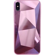 CoverZone Huawei P40 Lite Kılıf Elmas Kesim Mirror Pembe