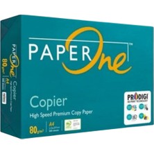 Paper One - A4 Fotokopi Kağıdı 80 gr  - 1 Koli Içinde 5 Paket