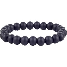 Pigado Siyah Oniks Taşlı Doğaltaş Bileklik