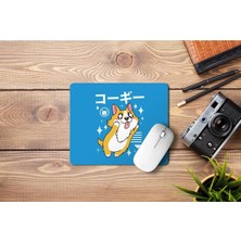 Wuw Kawaii Corgi Köpek Mouse Pad Renkli