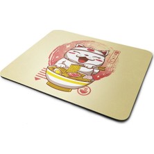 Wuw Noodle Yiyen Kedi Mouse Pad Renkli