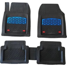 Safir Mitsubishi Outlander Hybrit Uyumlu Universal Derin Havuzlu Paspas Krom Mavi