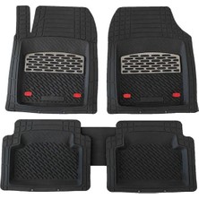 Safir Volkswagen Golf 7 Uyumlu Universal Derin Havuzlu Paspas Krom Karbon