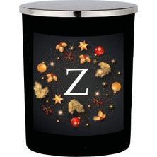 Lyn Home Siyah Bardak Mum Harfli Kış Serisi