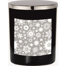 Lyn Home Siyah Bardak Mum Kış Serisi