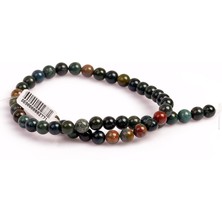 Taş Sandığı Kan Taşı / Heliotrop Taşı Dizi (8 Mm)