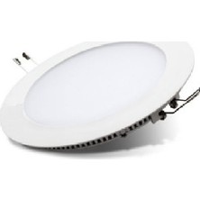 Ack 12 W Yuvarlak Sıva Altı 6500K Beyaz Işık Yuvarlak LED Panel Iyiiş Elektrik