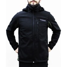 Mudwill Outdoor Softshell Erkek Mont Ceket Siyah-Haki