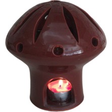 Mask Dekoratif Seramik Mantar Tealıght (Mumluk)