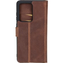 Bouletta Wallet Case Deri Telefon Kılıfı Samsung S20 Ultra G2 Kahverengi