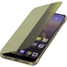 Smart Tech Huawei Y7 Prime 2019 Yarım Cam Kapaklı Kılıf