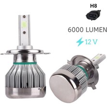 Space Led Far Ampulü H8-3000LMX2-30W-12V Buz Mavisi / LAAM706