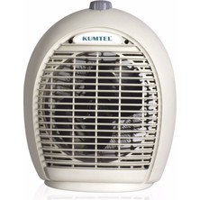 Kumtel LX-6331 (2ın1) 2000W - Sıcak & Soğuk Hava Akışıyla Ikili Kullanım: Vantilatör Fan & Isıtıcı Bej