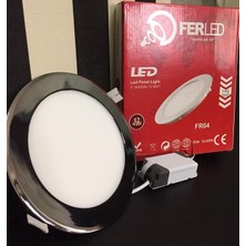 Ferled 12W Sıvaaltı LED Panel Spot - Krom Kasa- Günışığı