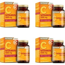 Nutraxin Vitamin C 1000 Mg Takviye Edici Gıda 30 Tablet x 4