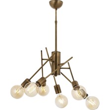 AVONNI AV-60253-6E Eskitme Kaplama Modern Avize E27 Metal 60cm