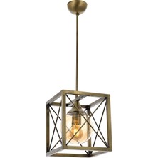 AVONNI AV-60127-1E Eskitme Kaplama Modern Avize E27 Metal Cam 25x25cm