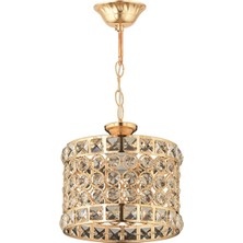 AVONNI AV-65240-2S Sarı Kaplama Modern Avize E27 Metal Kristal 20cm