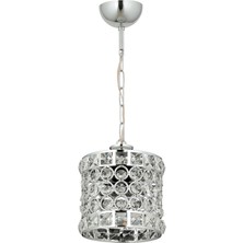 AVONNI AV-65240-1K Krom Kaplama Modern Avize E27 Metal Kristal 17cm