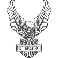 Sticker Fabrikası Harley Davidson Kartal Sticker 00315