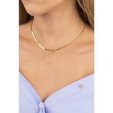 Diversity Jewelry Kadın Gümüş Sarı Kombin Kolye