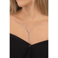 Diversity Jewelry Kadın 925 Ayar  Gümüş Taşlı Kolye